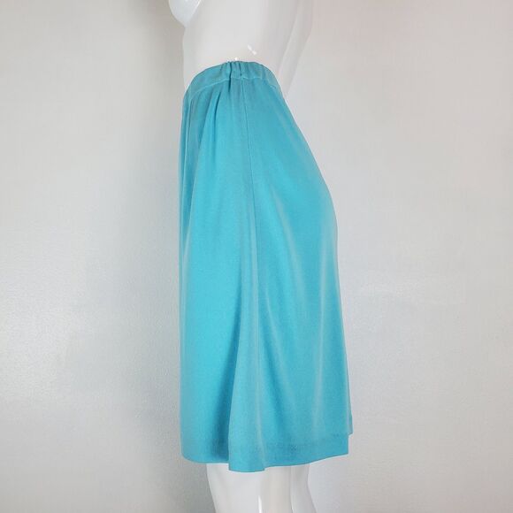 Misook Blue Knit Knee-Length Skirt - Picture 3 of 6